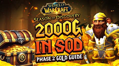 Dec 25, 2023 · SoD Gold Farming Guide In this guide, I’m going to reveal my gold making blueprint , the way I’ve made over 900 gold in WoW Season of Discovery so far. These are methods that, if you do them, not only will result in consistent gold, fast gold, sales of 12 gold, 30 gold, 40 gold, 50 gold in your mailbox day after day after day. 